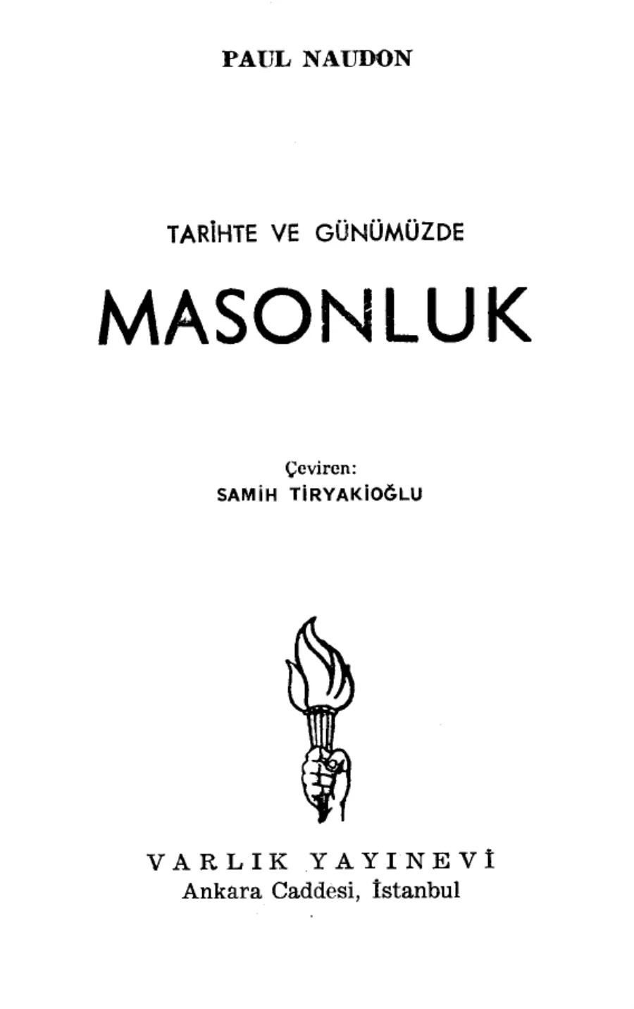 Naudon Tarihte ve Günümüzde Masonluk kapak görseli