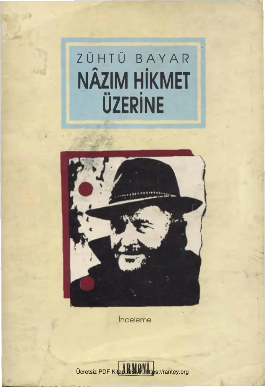 Nazım Hikmet Üstüne Armoni Yayınları kapak görseli