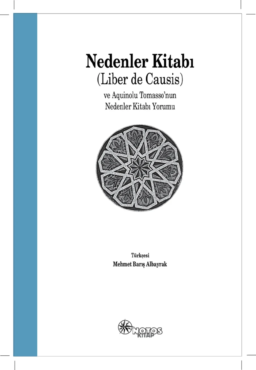 Nedenler Kitabı Liber de Causis ve Aquinolu Tomassonun Nedenler Kitabı Yorumu kapak görseli