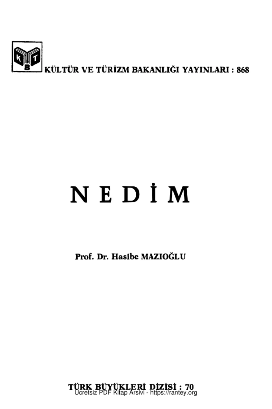 Nedim kapak görseli