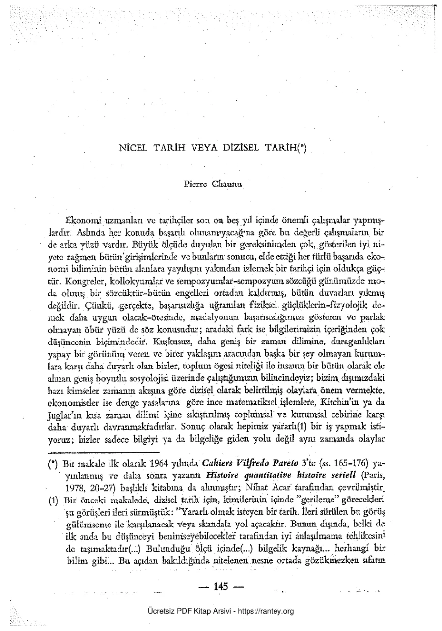 Nicel tarih veya dizisel tarıh kapak görseli