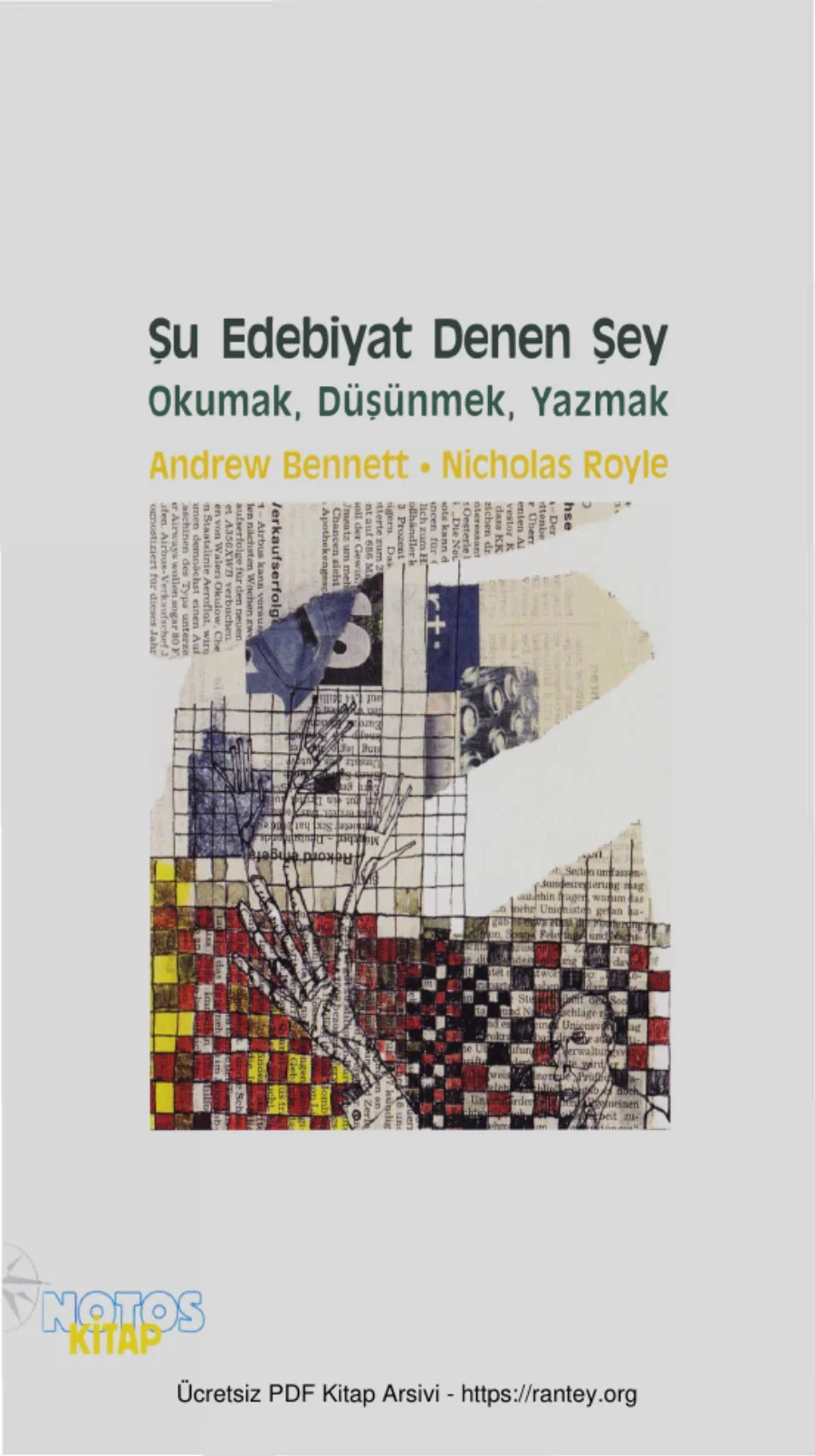 Nicholas Royle Şu Edebiyat Denen Şey Notos Yayınları kapak görseli