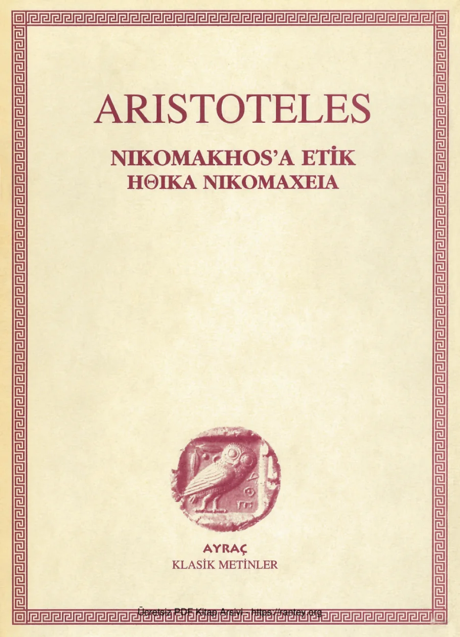 Nikomakhos a Etik Ayraç Yayınları kapak görseli