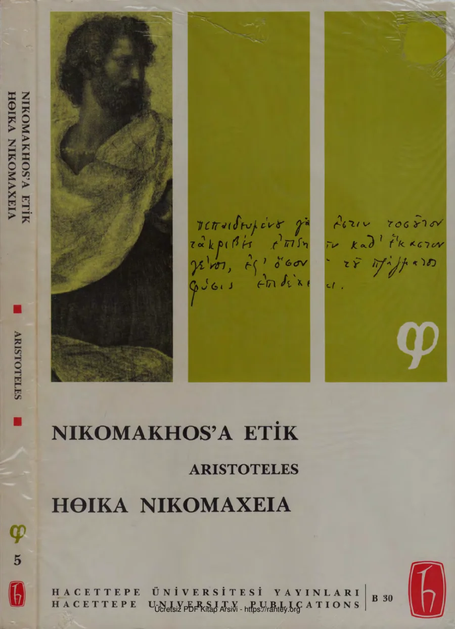 Nikomakhosa Etik Hacettepe kapak görseli