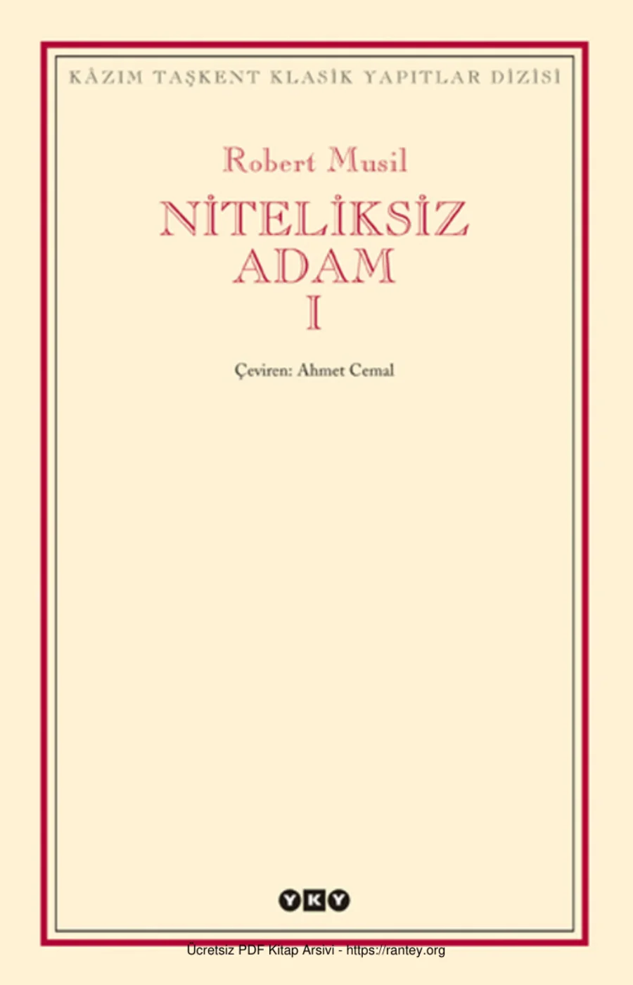 Niteliksiz Adam I kapak görseli