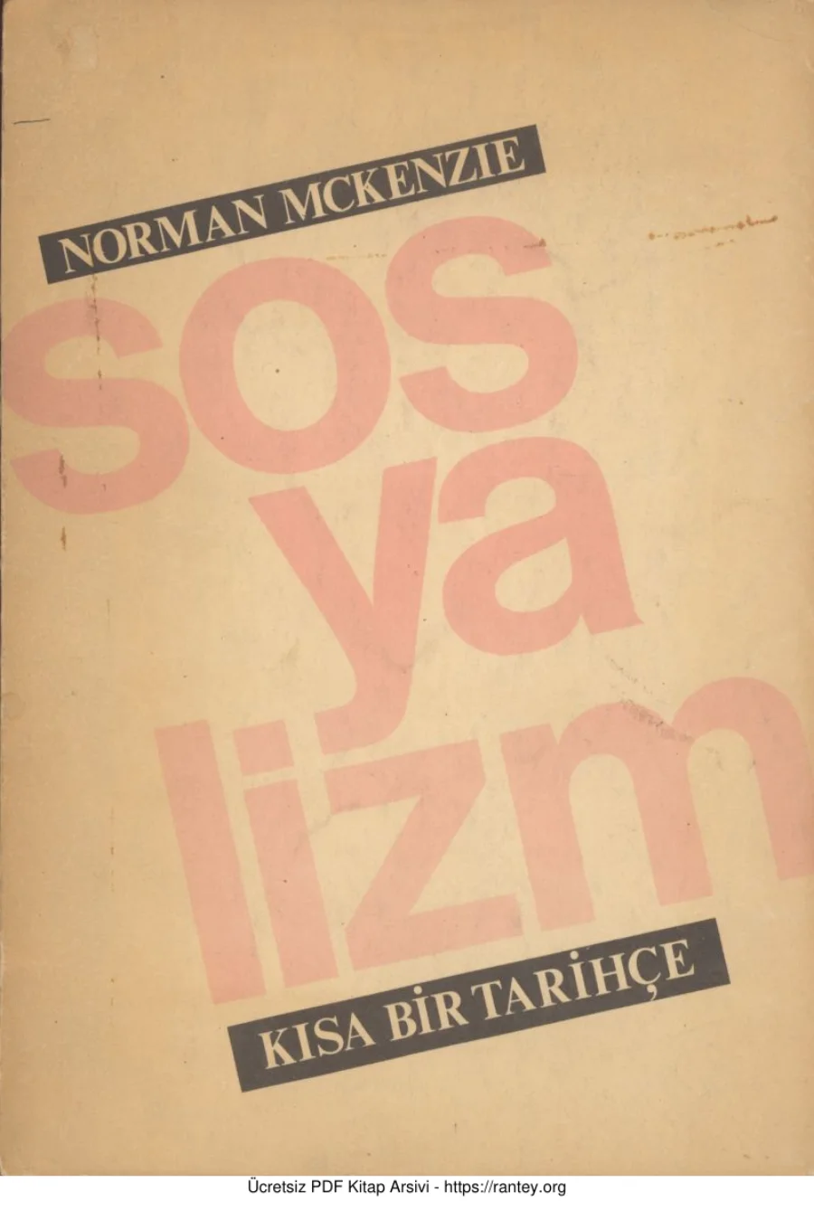Norman McKenzie Sosyalizm Kısa Bir Tarihçe kapak görseli