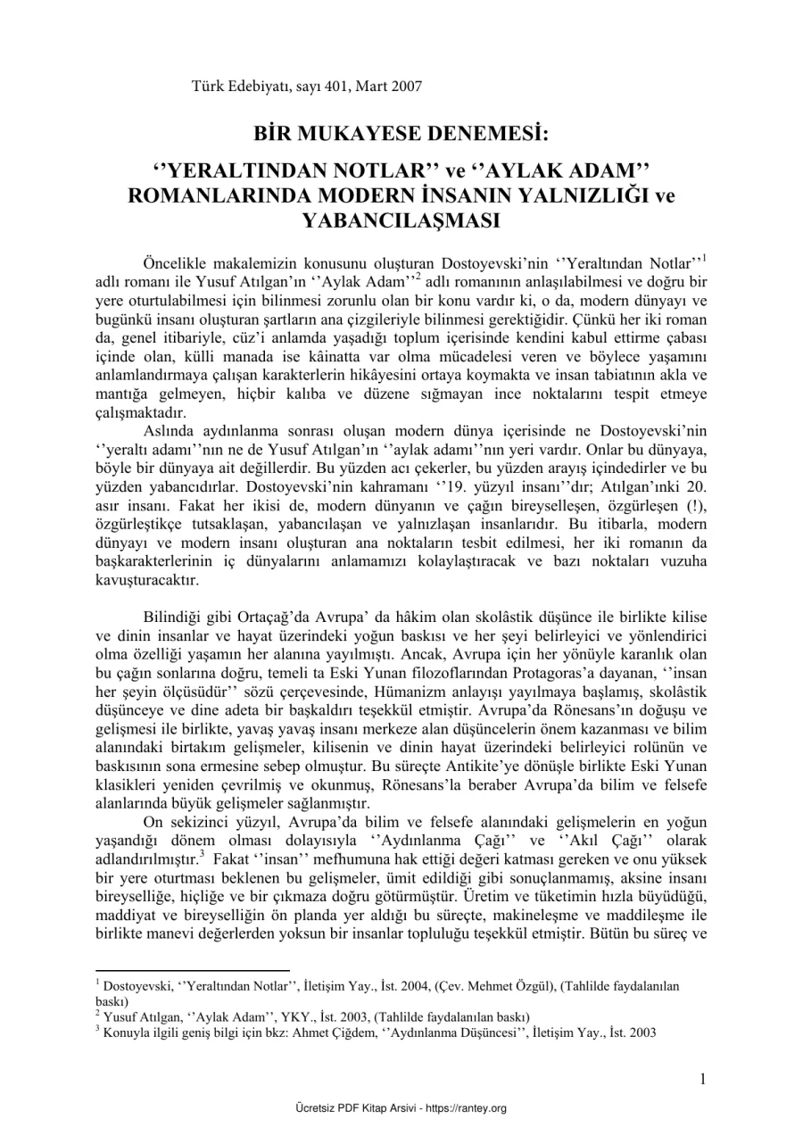 notlar ve aylak adam karşılaştırma kapak görseli
