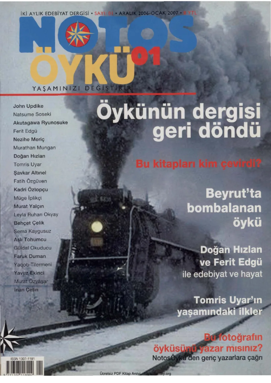 Notos Sayı 001 Aralık 2006 Ocak 2007 kapak görseli