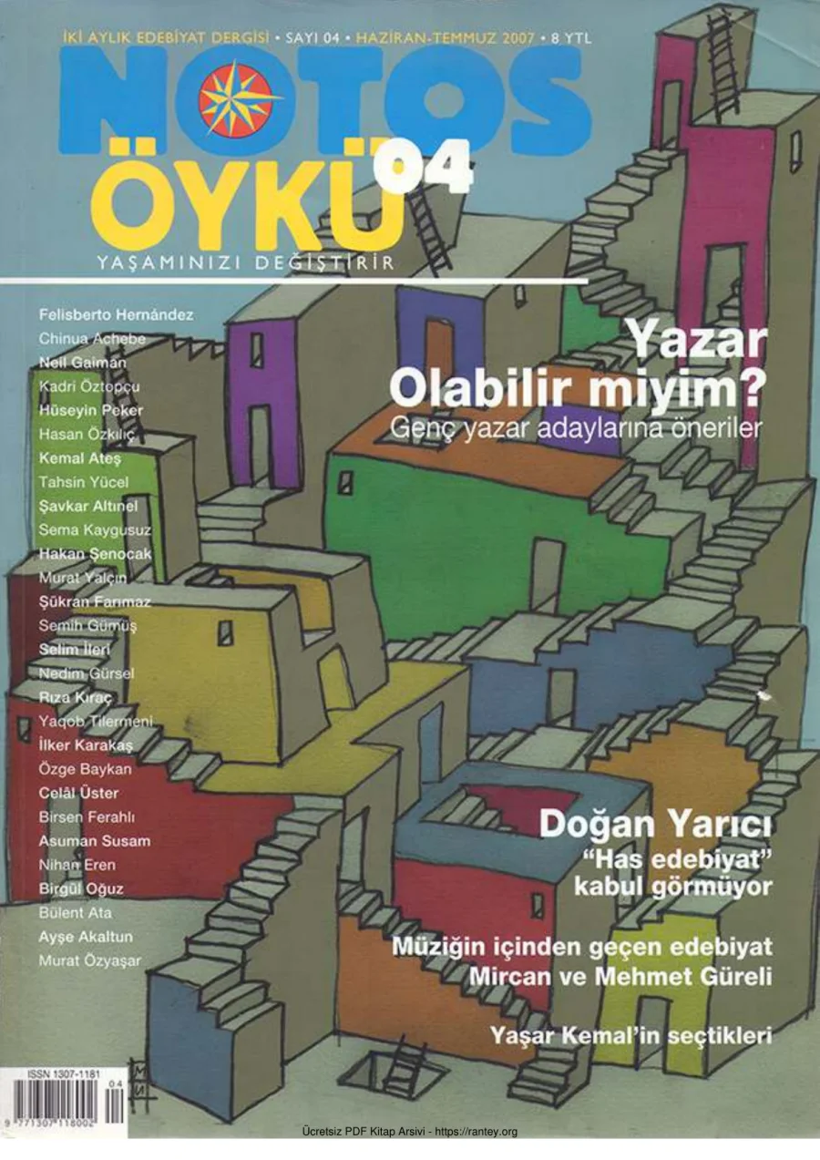 Notos Sayı 004 Haziran Temmuz 2007 kapak görseli