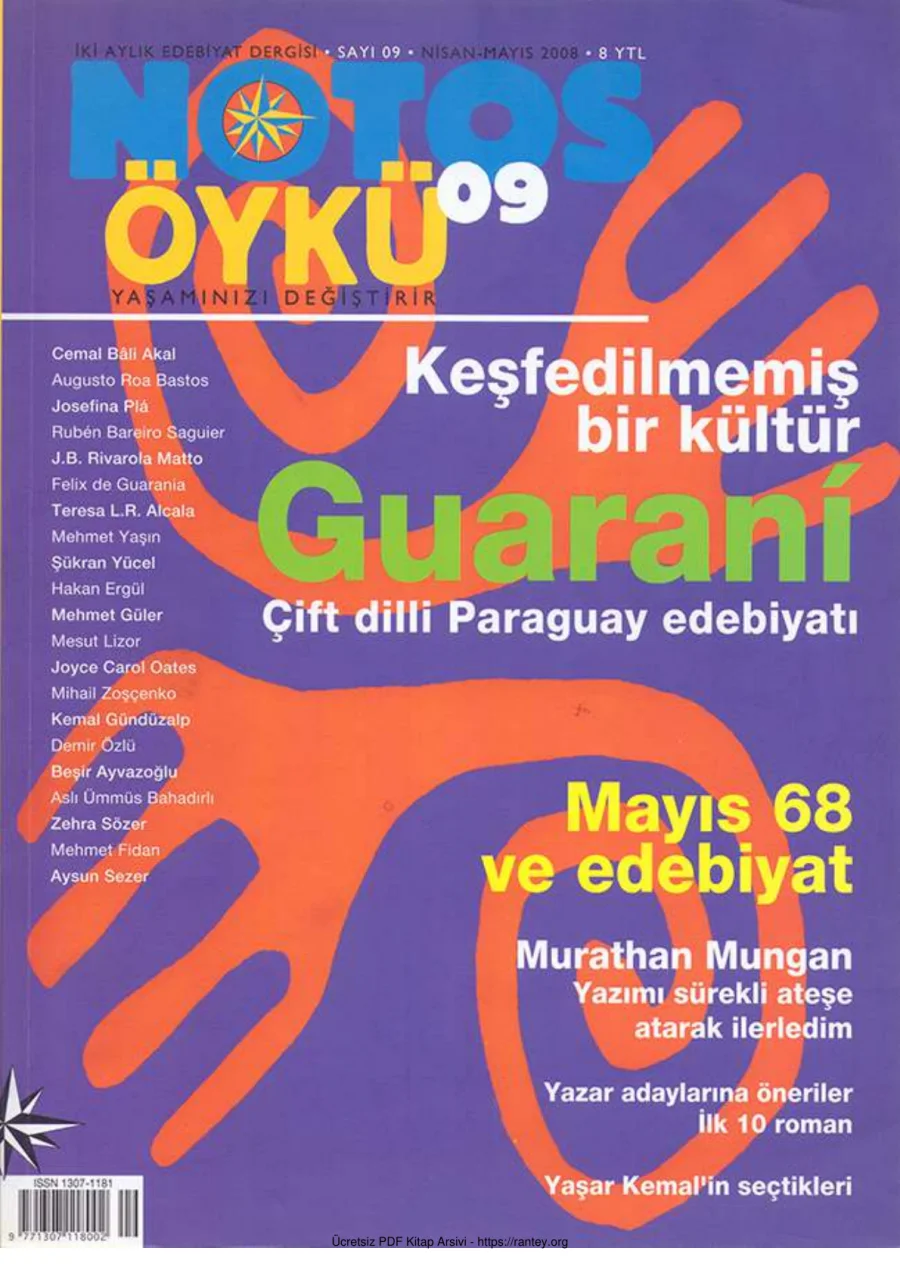 Notos Sayı 009 Nisan Mayıs 2008 kapak görseli