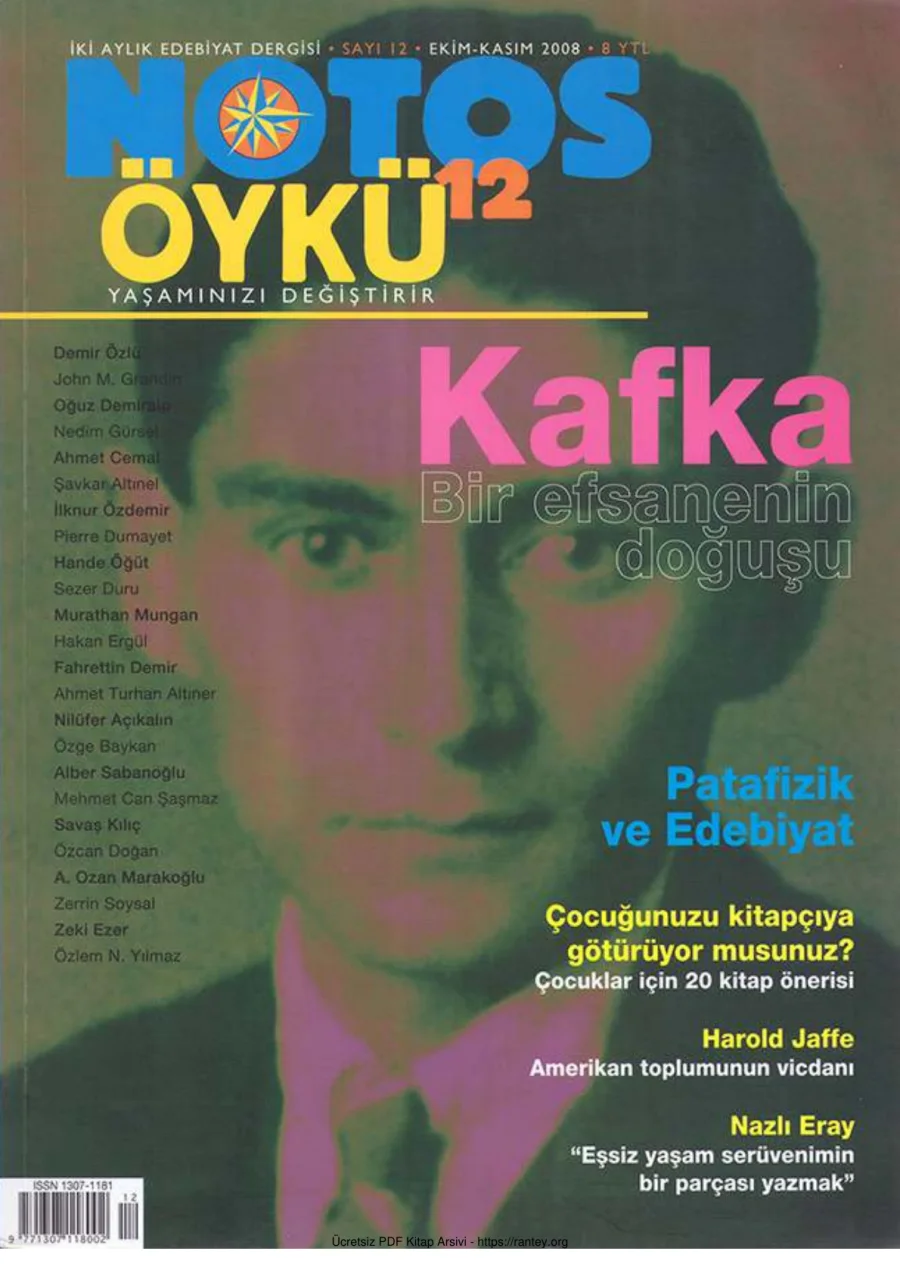 Notos Sayı 012 Ekim Kasım 2008 kapak görseli