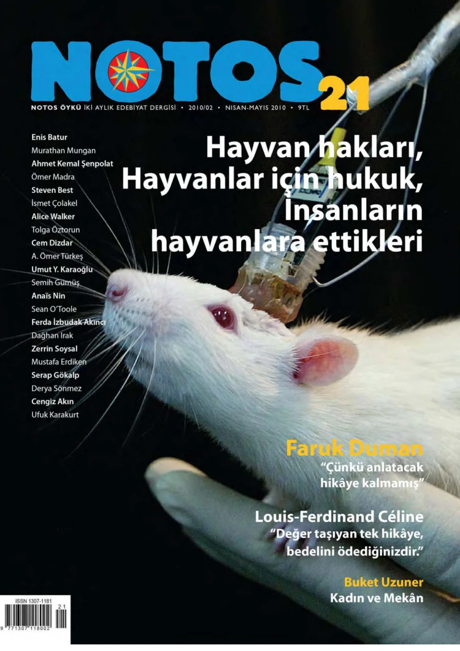 Notos Sayı 021 Nisan Mayıs 2010 kapak görseli