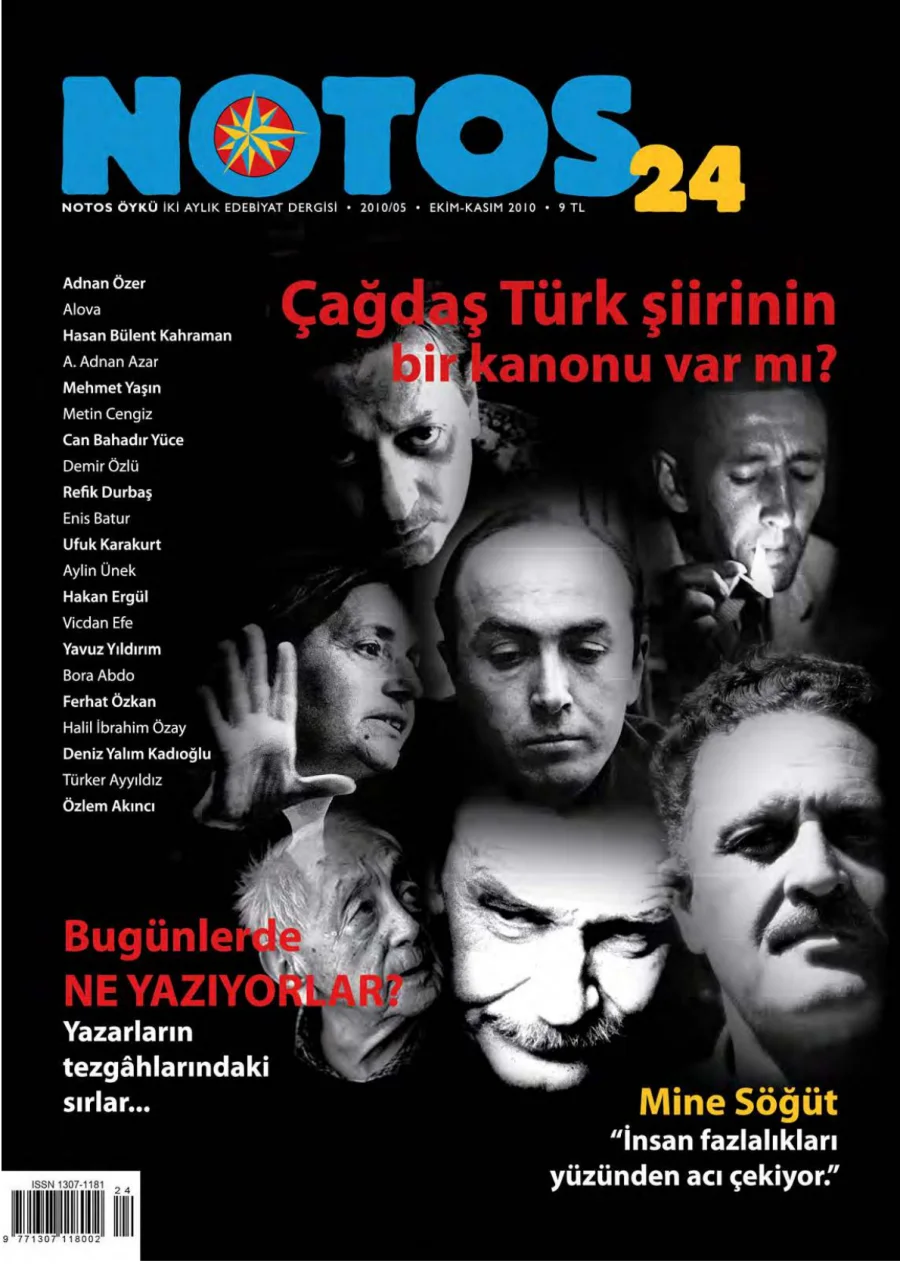 Notos Sayı 024 Ekim Kasım 2010 kapak görseli
