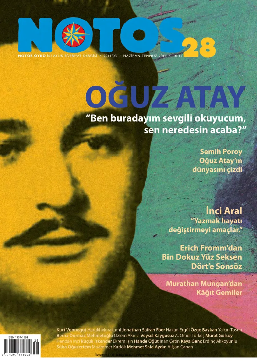 Notos Sayı 028 Haziran Temmuz 2011 kapak görseli