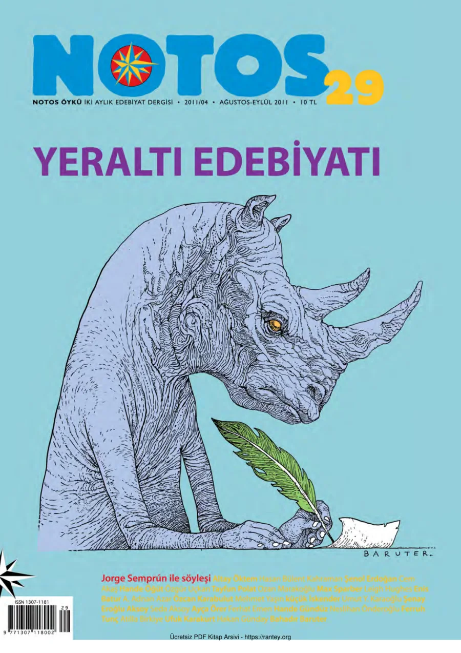 Notos Sayı 029 Ağustos Eylül 2011 kapak görseli