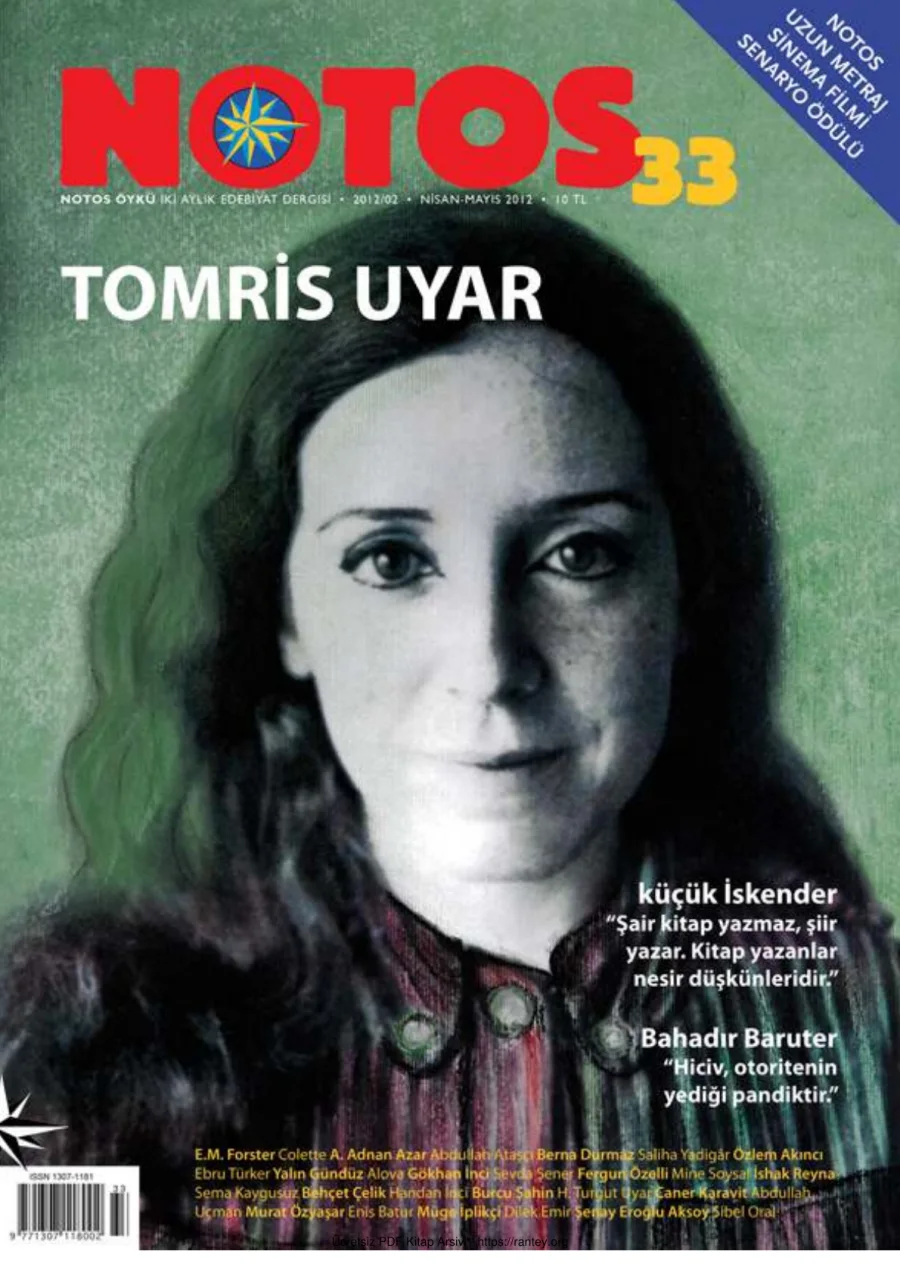 Notos Sayı 033 Nisan Mayıs 2012 kapak görseli