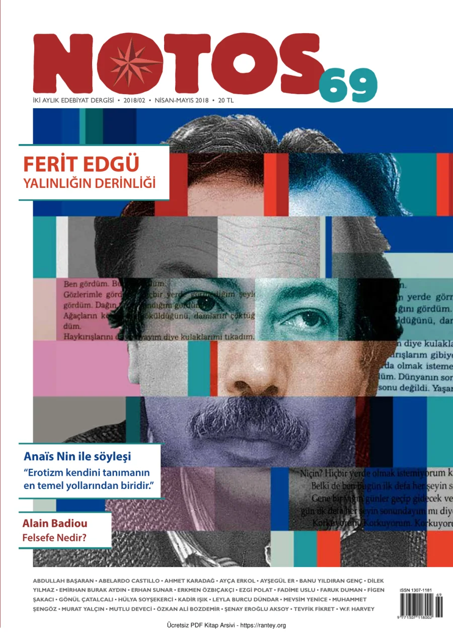 Notos Sayı 069 Nisan Mayıs 2018 kapak görseli