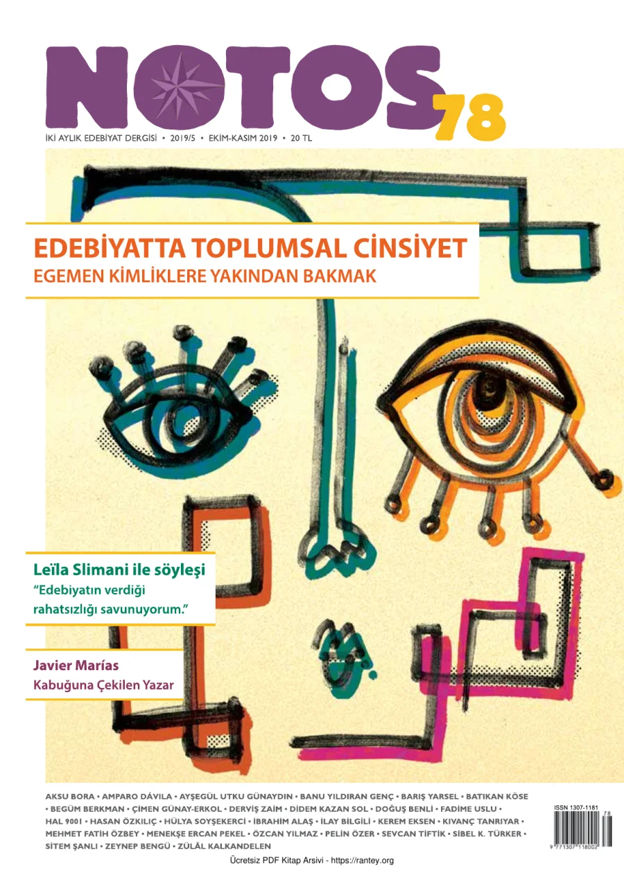 Notos Sayı 078 Ekim Kasım 2019 kapak görseli