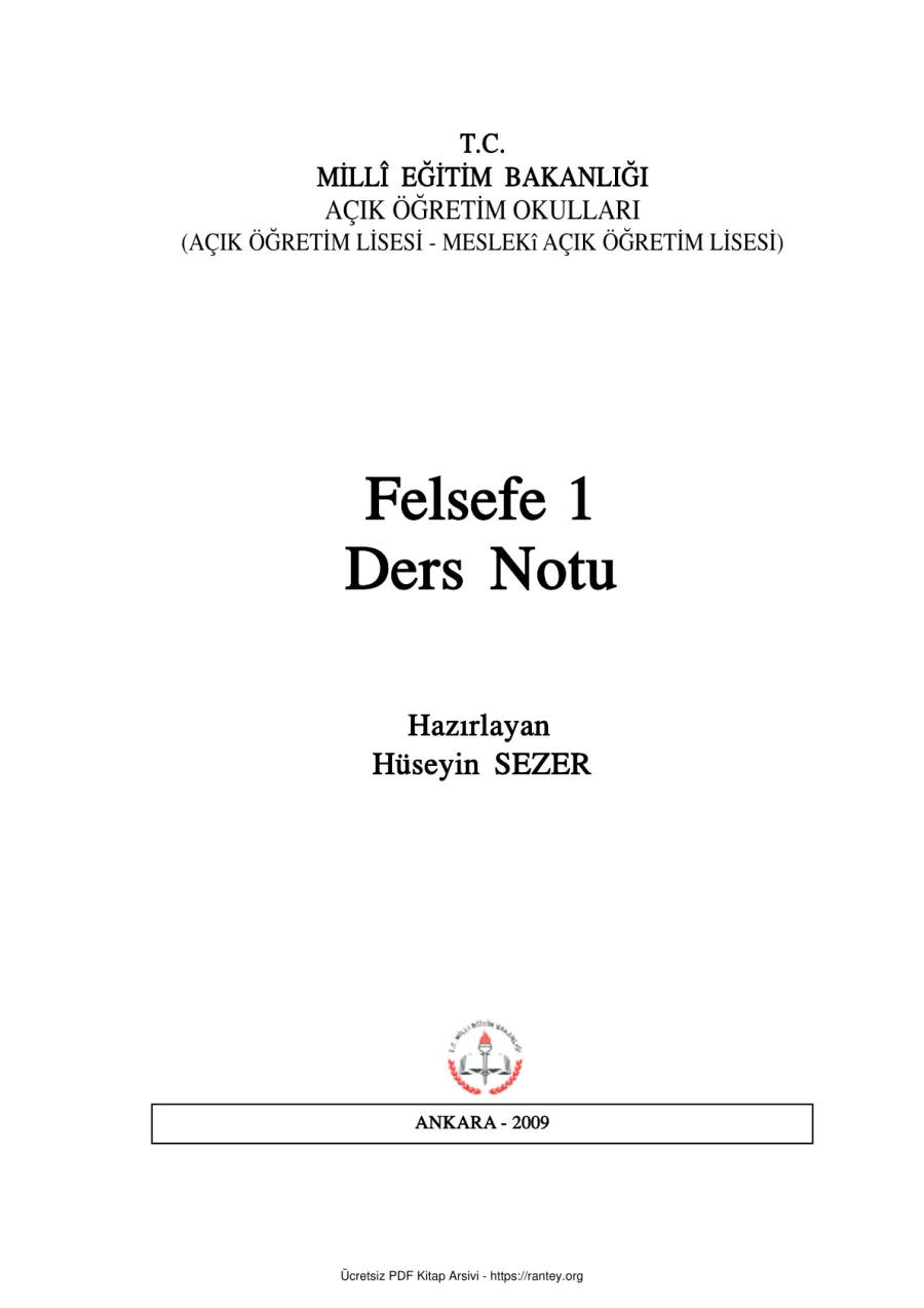Notu MEB kapak görseli