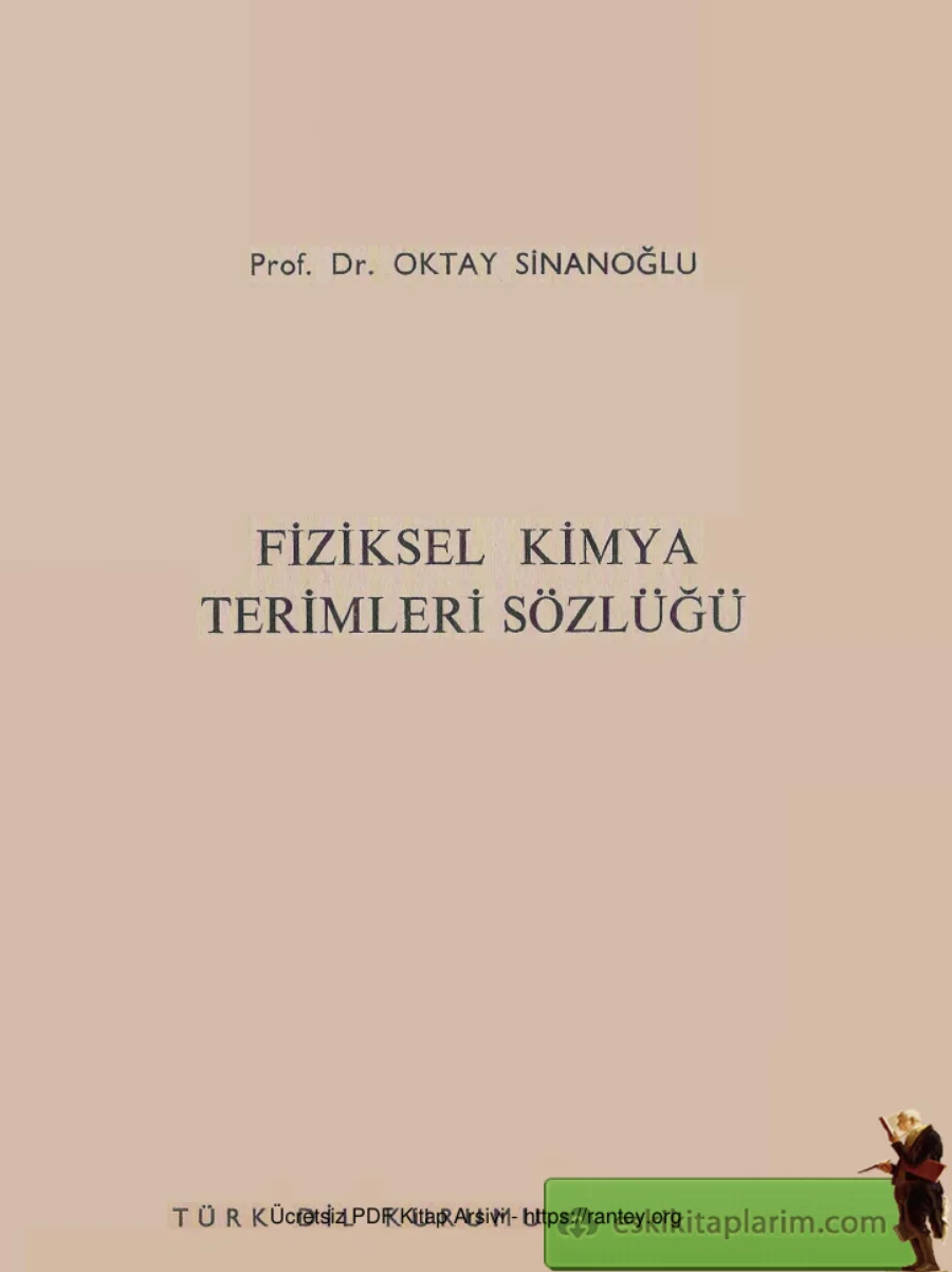 Oktay Sinanoğlu Fiziksel Kimya Terimleri Sözlüğü kapak görseli