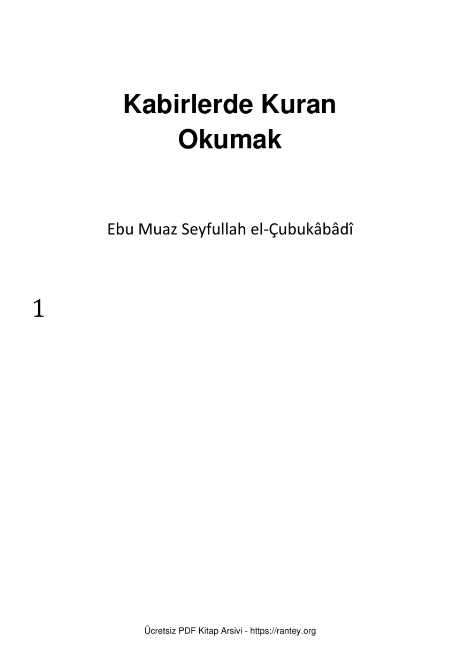 Okumak Ebu Abdulmumin Tekin Mıhçı kapak görseli