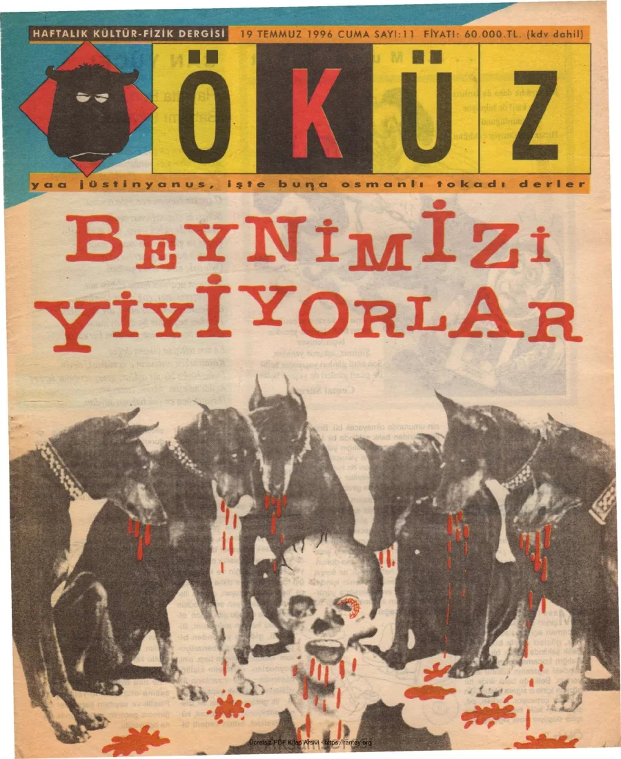 Öküz Sayı 11 19 Temmuz 1996 kapak görseli