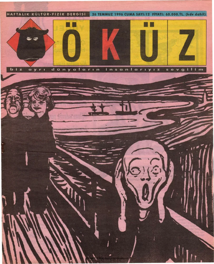 Öküz Sayı 12 26 Temmuz 1996 kapak görseli