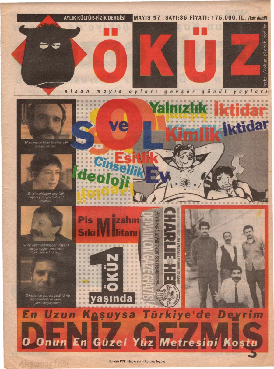 Öküz Sayı 36 Mayıs 1997 kapak görseli
