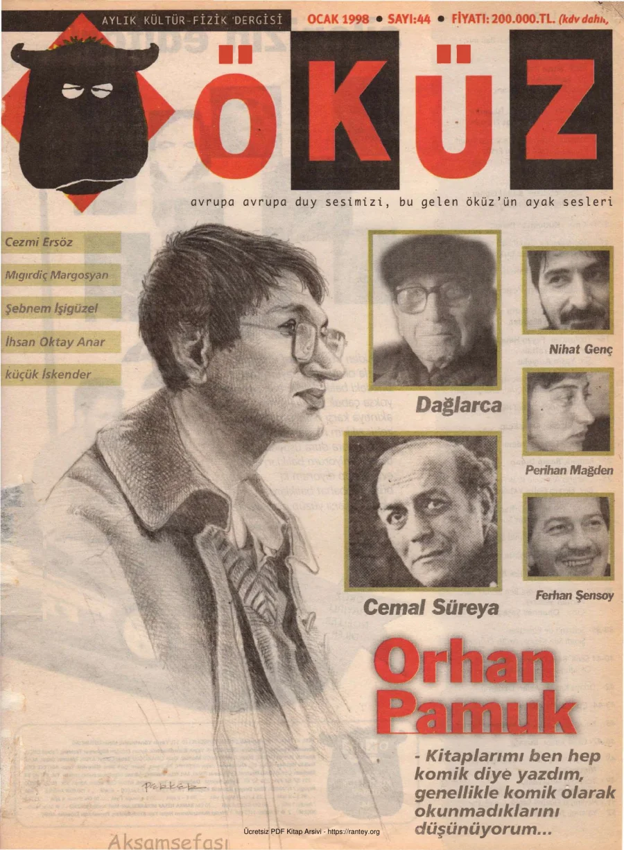 Öküz Sayı 44 Ocak 1998 kapak görseli