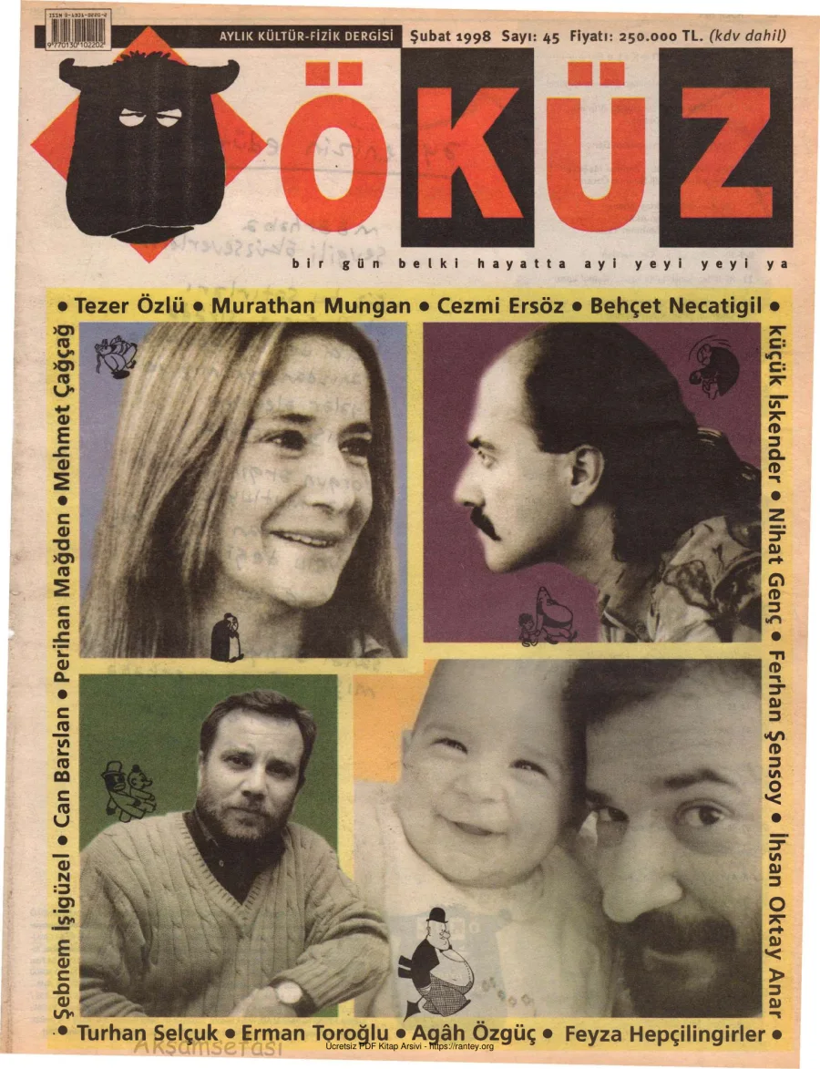 Öküz Sayı 45 Şubat 1998 kapak görseli