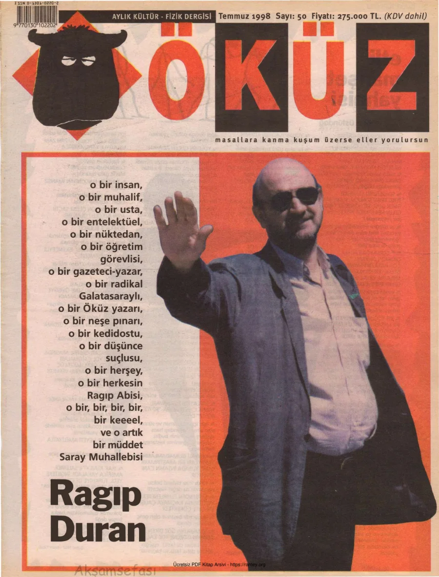 Öküz Sayı 50 Temmuz 1998 kapak görseli