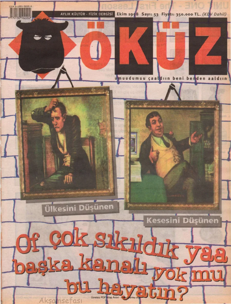 Öküz Sayı 53 Ekim 1998 kapak görseli