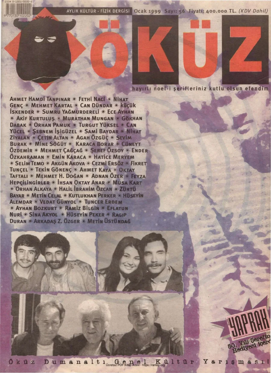 Öküz Sayı 56 Ocak 1999 kapak görseli