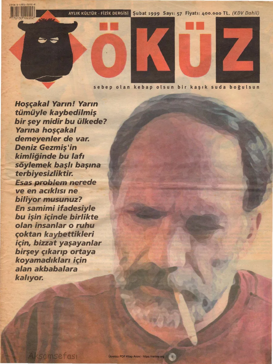 Öküz Sayı 57 Şubat 1999 kapak görseli