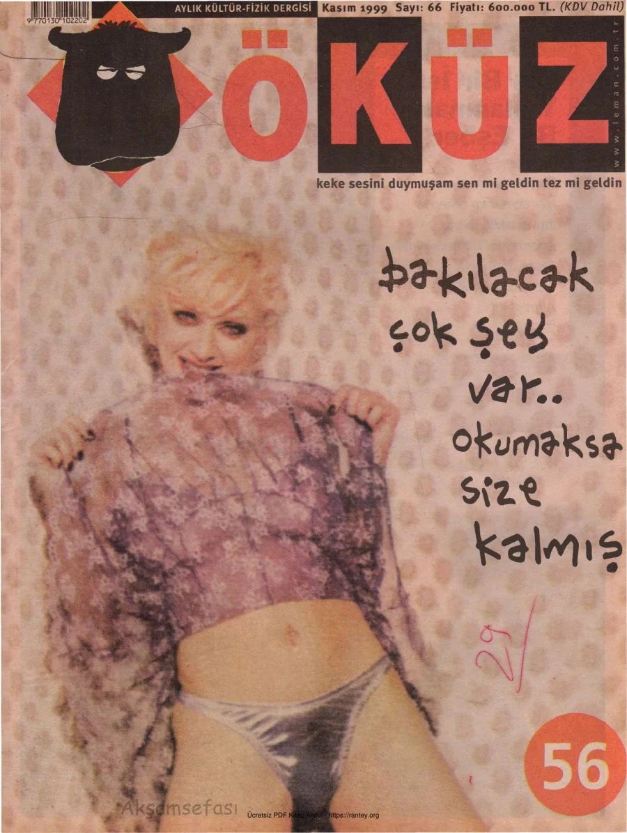Öküz Sayı 66 Kasım 1999 kapak görseli