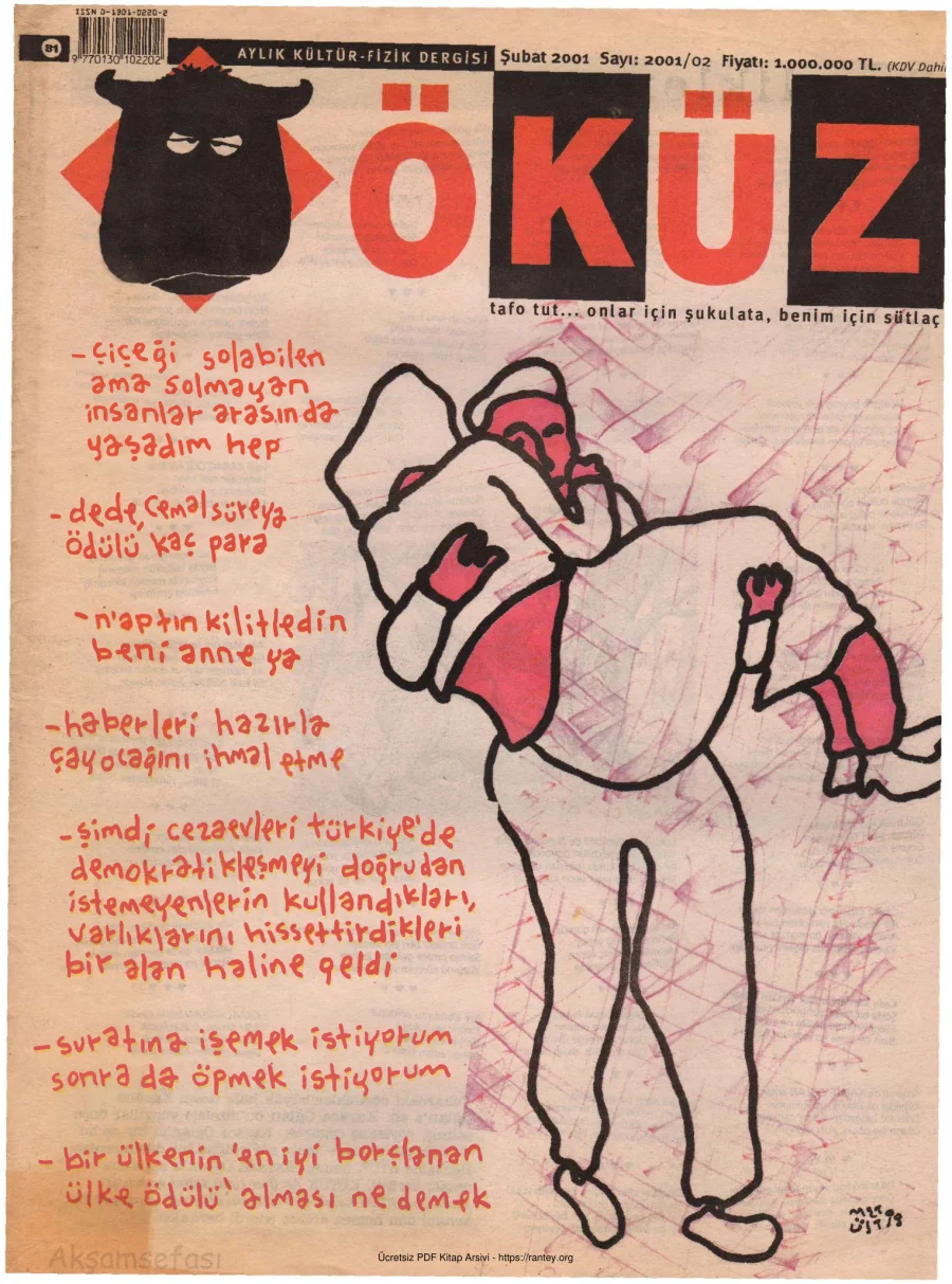 Öküz Sayı 81 Şubat 2001 kapak görseli