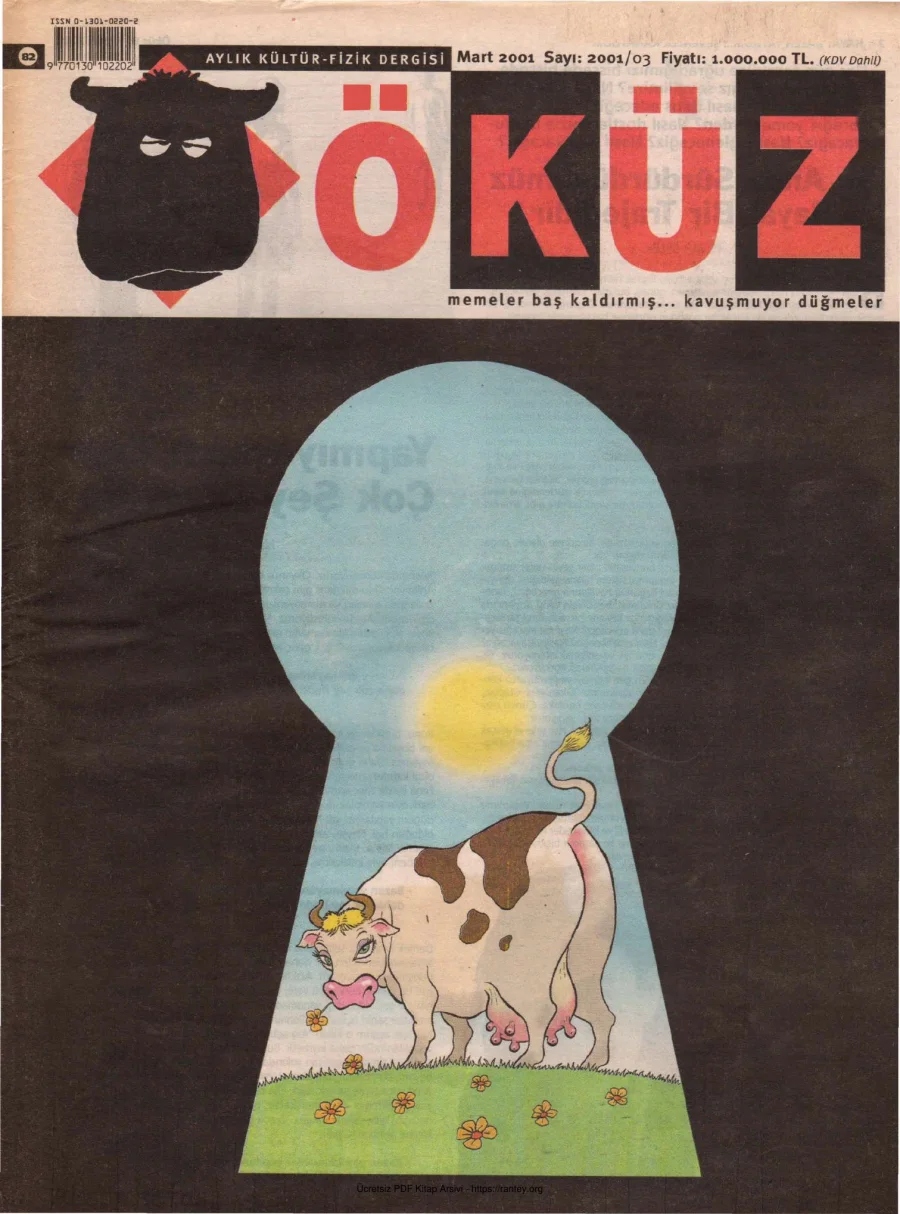Öküz Sayı 82 Mart 2001 kapak görseli