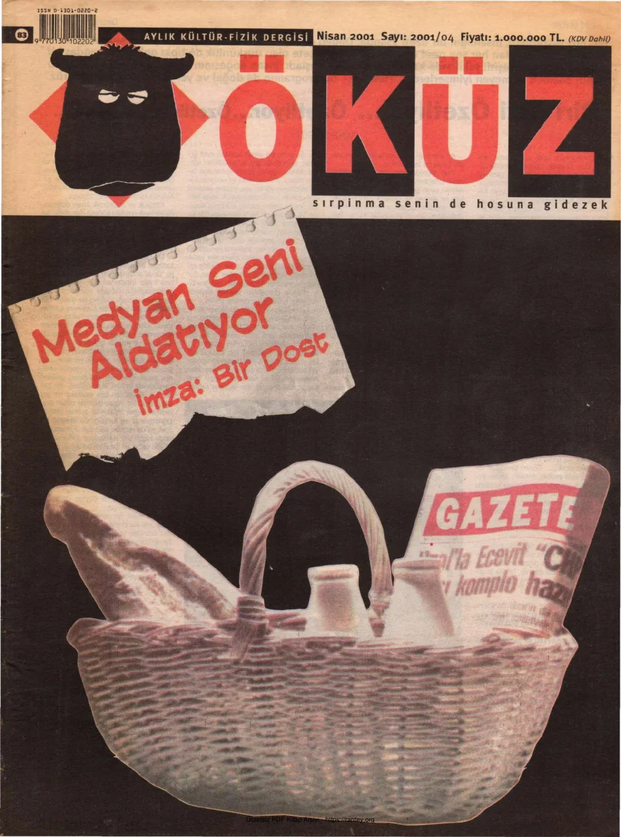 Öküz Sayı 83 Nisan 2001 kapak görseli