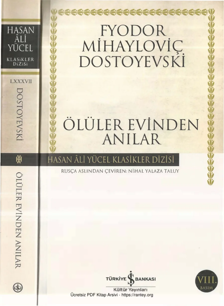 Ölüler Evinden Anılar kapak görseli