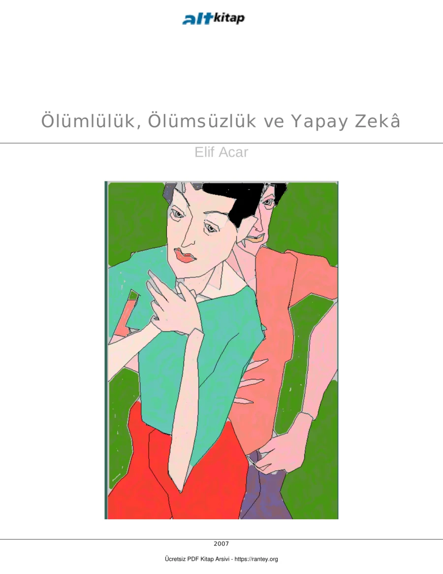 ÖlümlülükÖlümsüzlük ve Yapay Zeka Alt Kitap kapak görseli