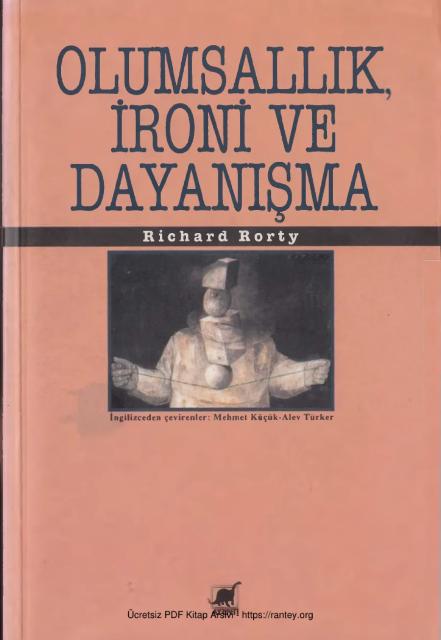 Olumsallık İroni ve Dayanışma kapak görseli
