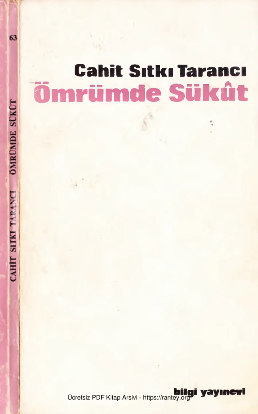 Ömrümde Sükût kapak görseli