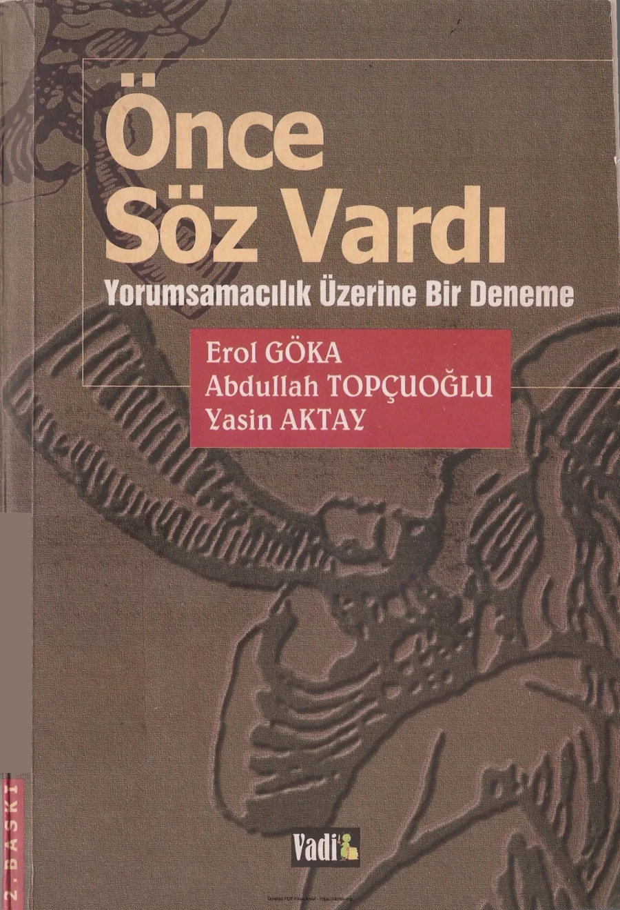 Önce Söz Vardı kapak görseli