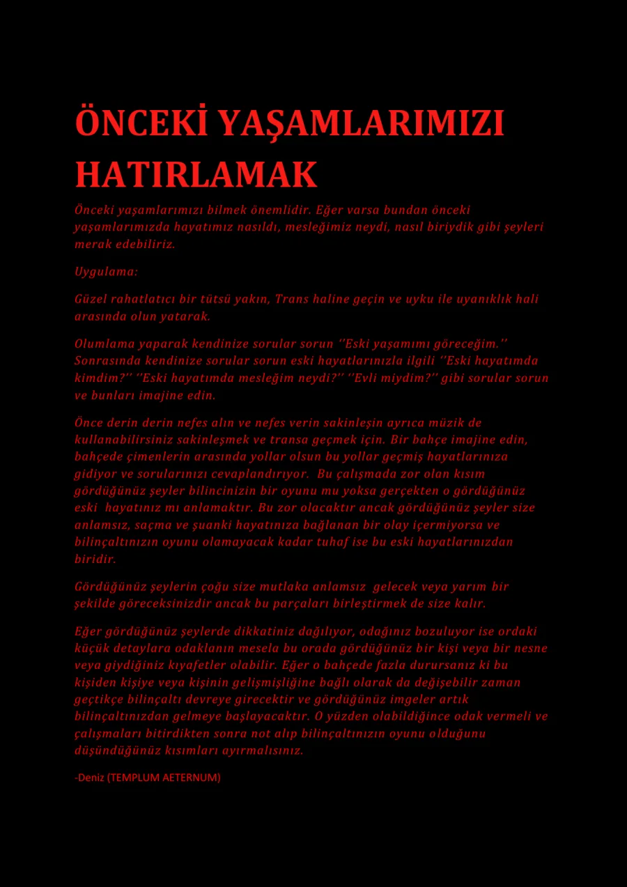 Onceki yasamlarimizi hatirlamak Deniz kapak görseli