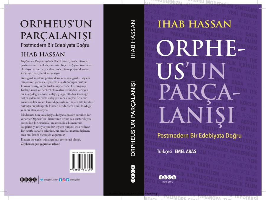 Orpheusun Parçalanışı Postmodern Bir Edebiyata Doğru Hece Yayınları kapak görseli