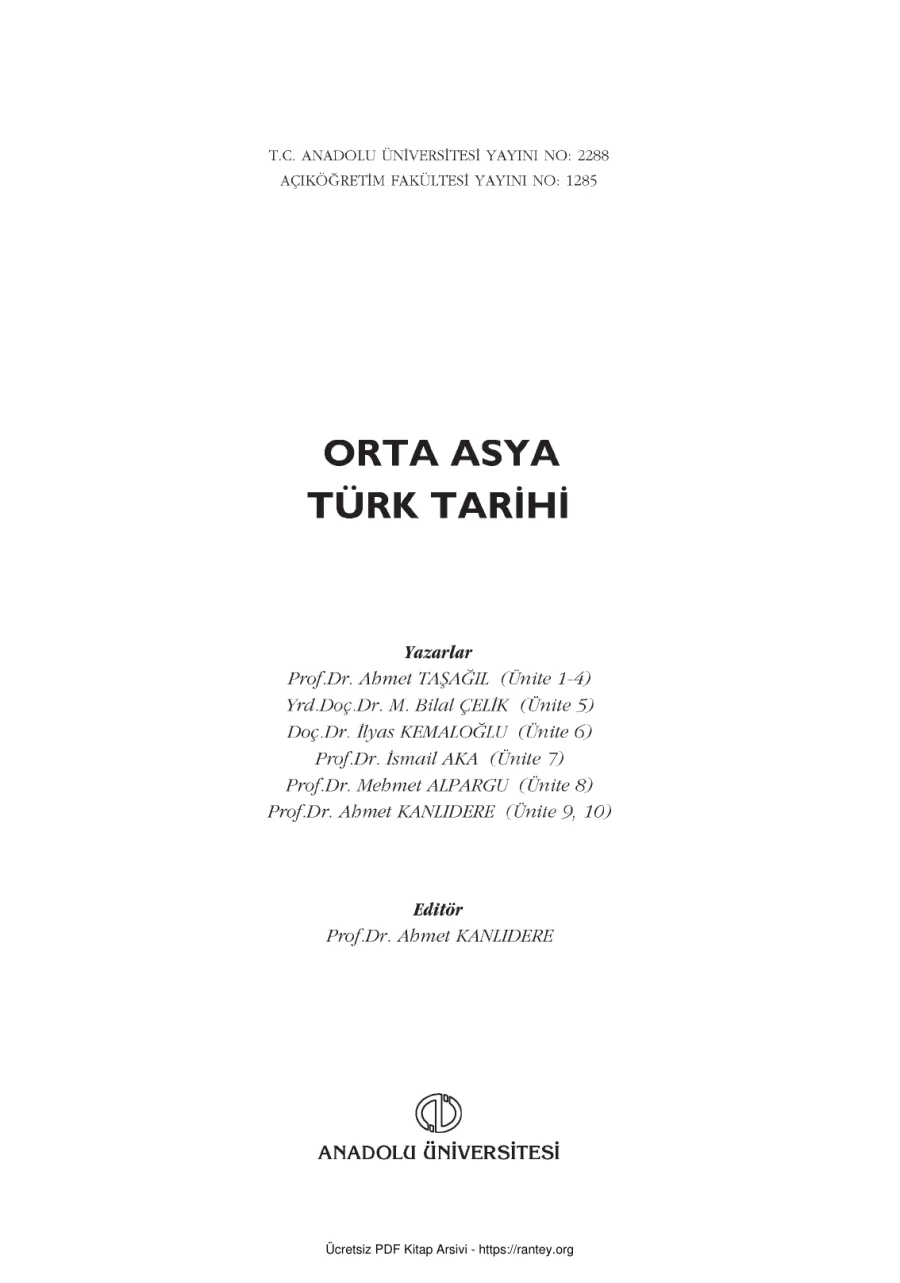 Orta Asya Türk Tarihi kapak görseli