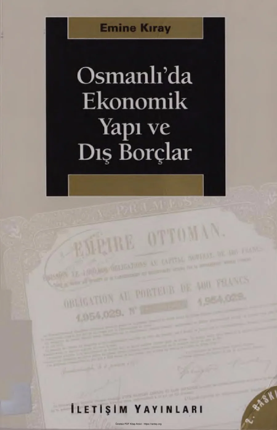Osmanlı'da Ekonomik Yapı ve Dış Borçlar kapak görseli