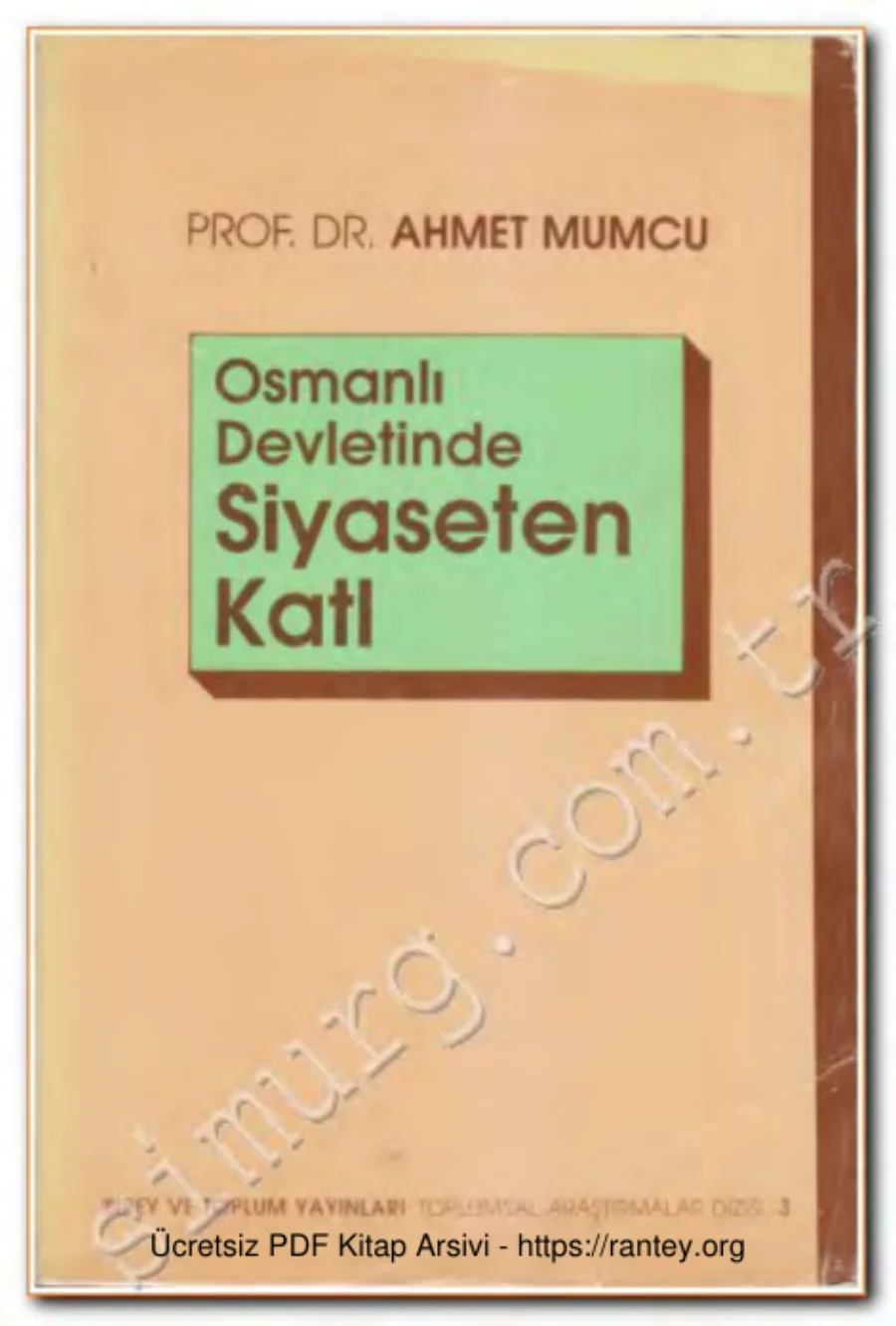 Osmanlı Devletinde Siyaseten Katl AÜHF Yayınları kapak görseli