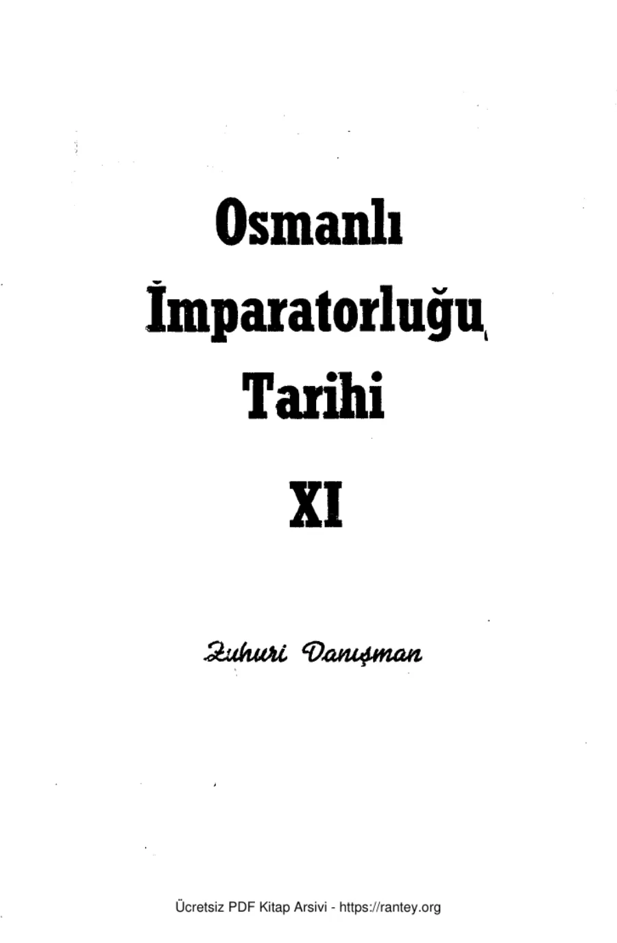 Osmanlı İmparatorluğu Tarihi Cilt 11 kapak görseli