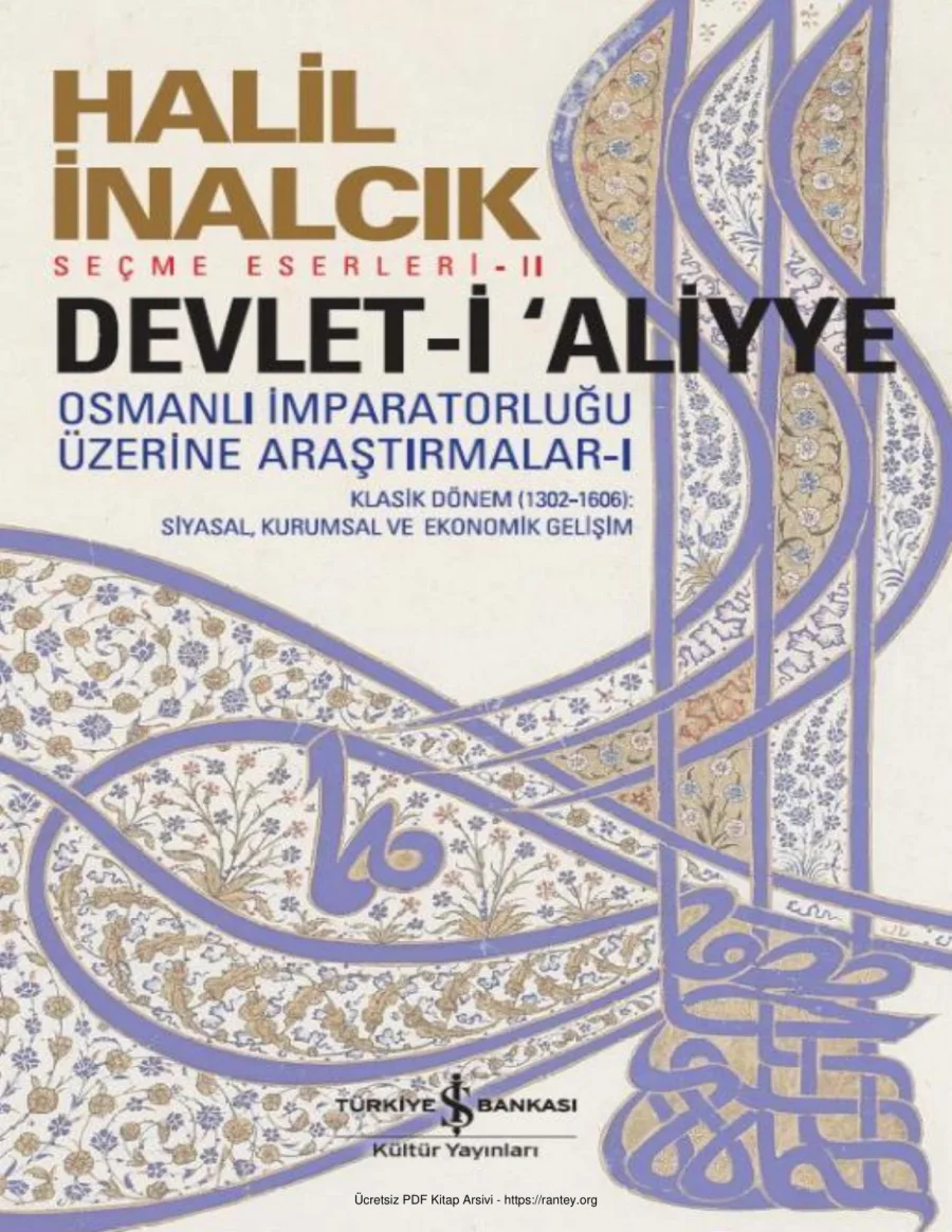 Osmanlı İmparatorluğu Üzerine Araştırmalar 1 Halil İnalcık kapak görseli